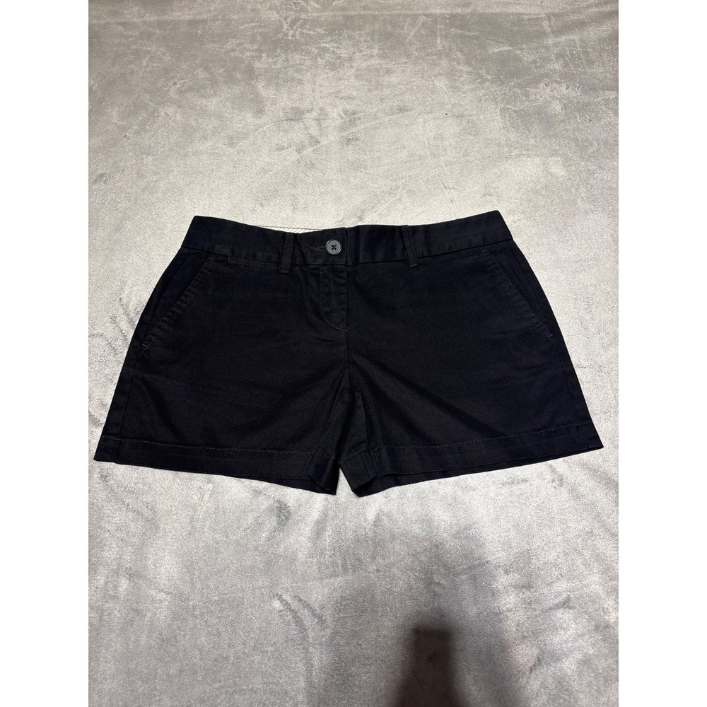Ann Taylor Loft Women Size 0 Black 4" Inseam Cotton Shorts